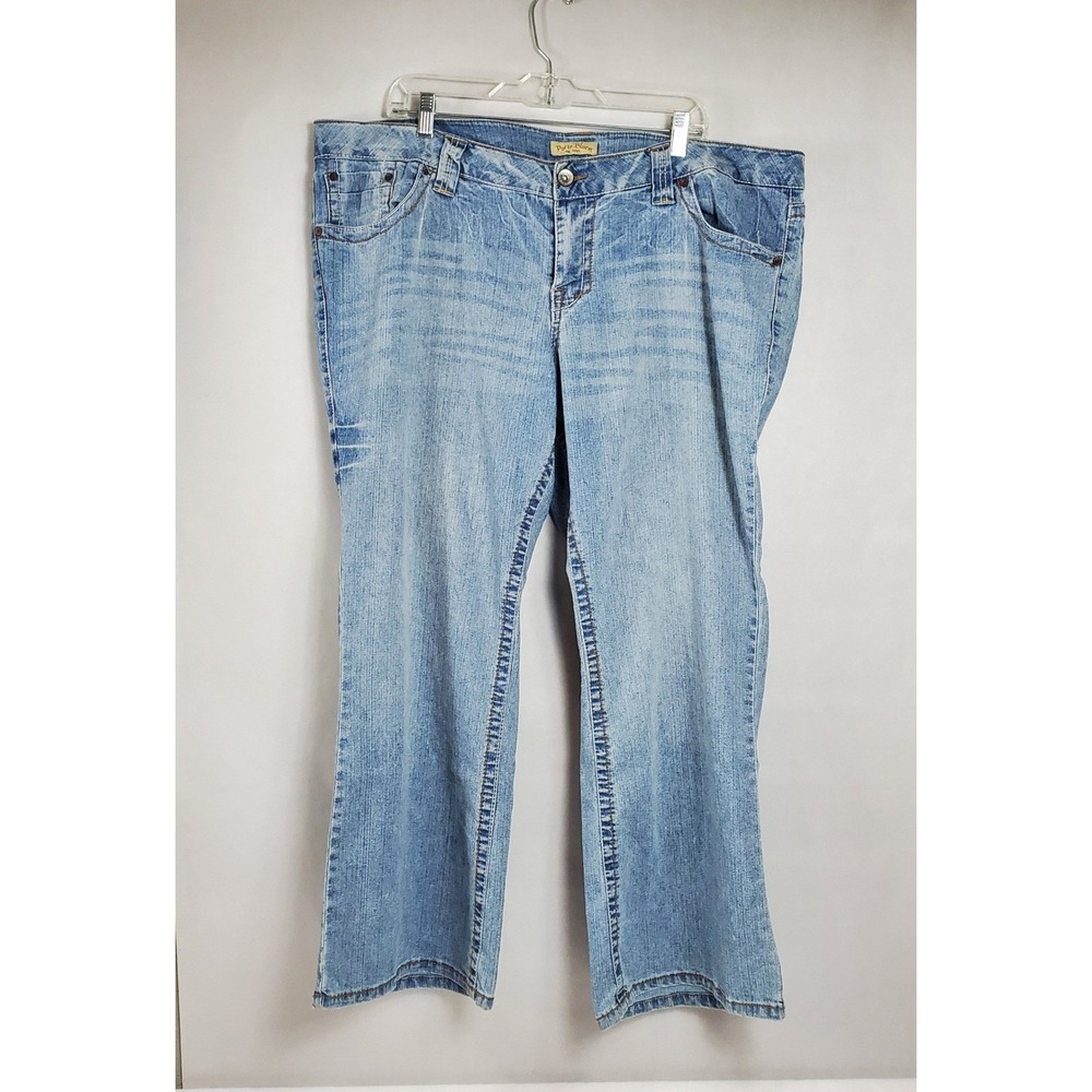 Paris Blues Denim Jeans Women's Size 24 Light Bootcut Authentic American‎ Brand